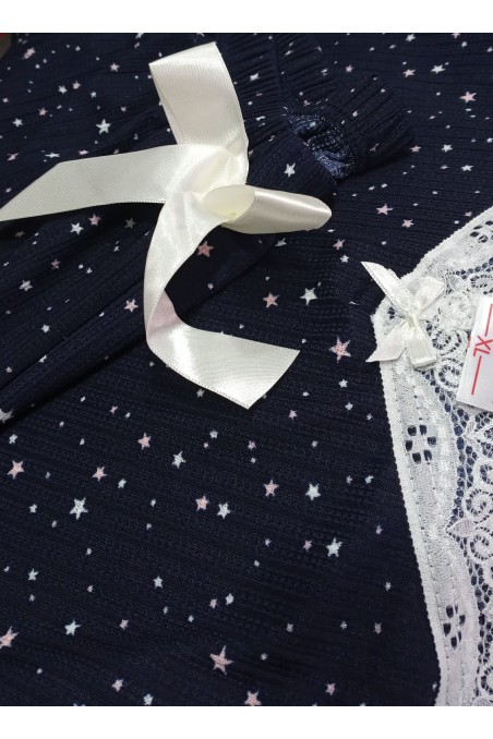 Arcan | Kadın Pijama Takımı İp Askılı Dantelli Şortlu