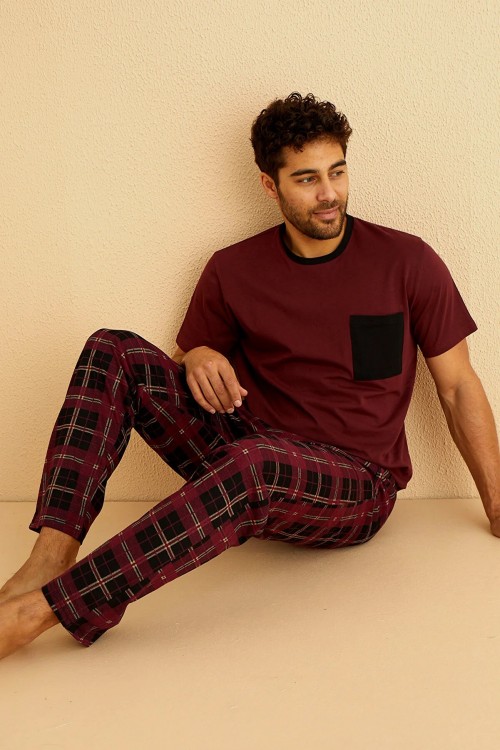 Arcan | Erkek Pijama Takımı Kısa Kol... Arcan | Erkek Pijama Takımı Kısa Kol...