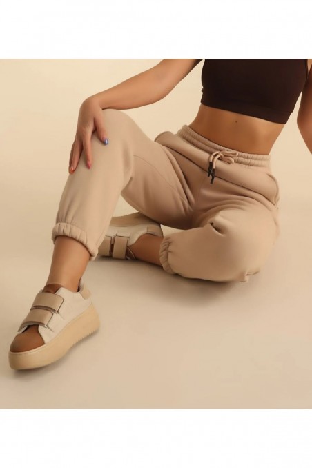 Kadın Üç İplik Jogger Eşofman Altı Kışlık Şardonlu