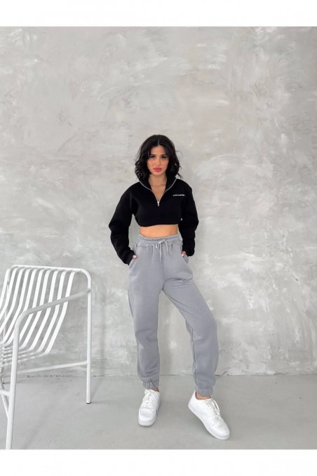 Kadın Üç İplik Jogger Eşofman Altı Kışlık Şardonlu