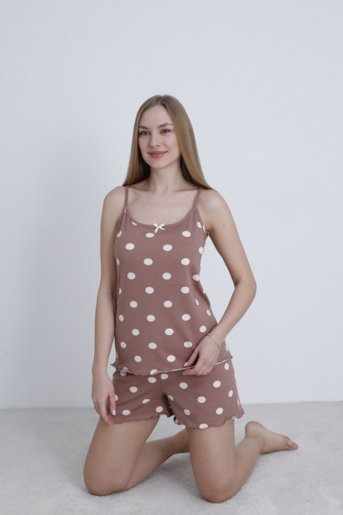 Mihra | Kadın İp Askılı Şortlu Yazlık...