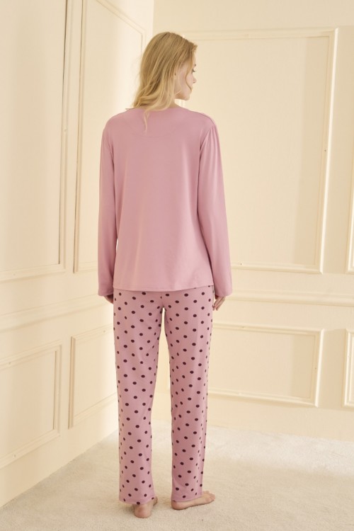 Mihra | Kadın Pijama Takımı Uzun Kol...