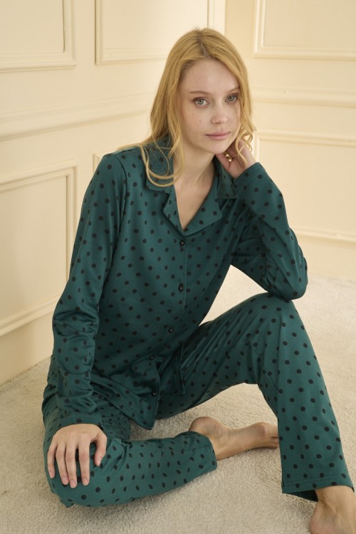 Mihra | Kadın Pijama Takımı Uzun Kol...