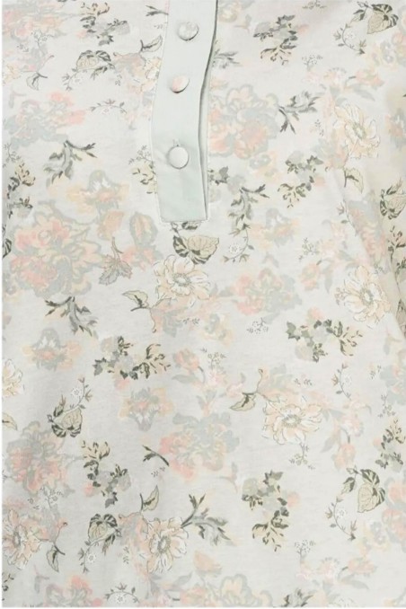 Pijadore | Kadın Pijama Takımı Kısa Kollu Desenli Düğmeli Yazlık